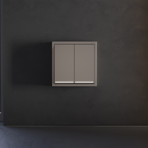 Клавиши для выключателя 2-кл с подсветкой, Капучино, S70 Voltum VLS000414