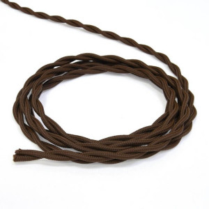Ретро кабель витой UTP 5е (интернет) коричневый винтаж Lindas 60242