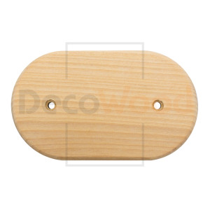 Накладка 2 местная деревянная на бревно D300 мм, Береза без тонировки, DecoWood НР300-2