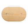 Накладка 2 местная деревянная на бревно D300 мм, береза без тонировки, DecoWood НР300-2