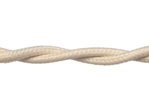 Ретро кабель витой 2x1,5 Слоновая кость, Retrika RP-21506 (1 метр)