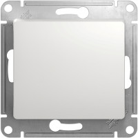 Кнопка без фиксации, Белый, Glossa SE GSL000115