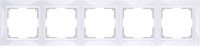 Рамка 5 местная пластик, Белый, Snabb Basic Werkel W0052001
