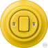 Выключатель кнопочный 1 кл. перекрестный, ярко-желтый глянцевый, Katy Paty NILUGW7 