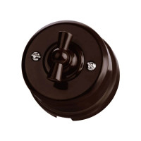 Выключатель пластик 1 кл. Проходной (2 положения), Коричневый, Виви TDM ELECTRIC SQ1820-1405