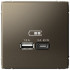 Розетка USB для быстрой зарядки, тип A+C 45Вт, Мокко, ArtGallery SE GAL000629