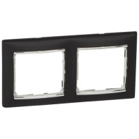 Рамка 2 местная, ноктюрн-серебряный, Valena Classic Legrand 770392
