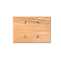 Накладка 1,5 местная деревянная на бревно D300 мм, ясень без тонировки, DecoWood ОМ1,5-300
