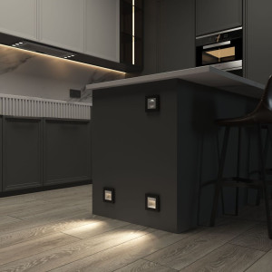 Датчик движения 500Вт., Серебряный матовый, Werkel W1155105