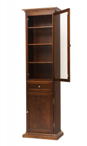 Шкаф-витрина из массива березы Граф Нулин-1, Орех, TADORNA 157/А-N