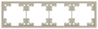 Рамка 4 местная, Латте, Standart Rikett 35840 LT