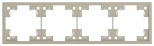 Рамка 4 местная, Латте, Standart Rikett 35840 LT