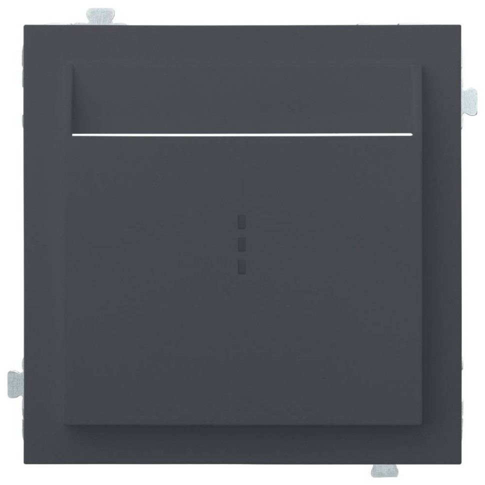 Лицевая панель для выключателя для гостиниц карточного, Базальт, Rikett 35731 BT