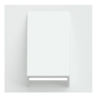 Лицевая панель для вывода кабеля, Белый сатин, Rikkett 35170 MW