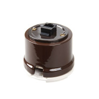 Розетка фарфор компьютерная RJ45, Коричневый, Salvador OP.INT.BR