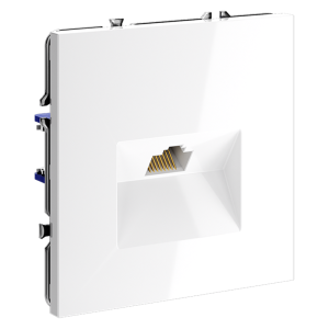 Розетка комп. RJ45 кат.6, Белый глянцевый, VOLTUM S70 VLS060101