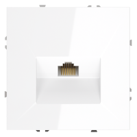 Розетка комп. RJ45 кат.6, Белый глянцевый, VOLTUM S70 VLS060101