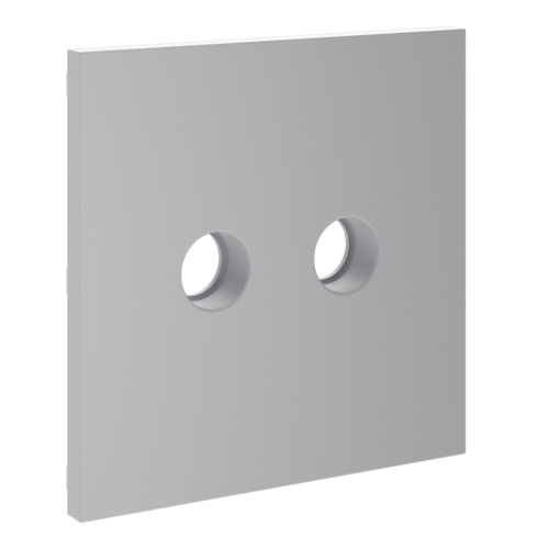 Лицевая панель для розетки телевизионной оконечной TV+SAT, Серый, S70 Voltum VLS001616