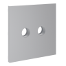 Лицевая панель для розетки телевизионной оконечной TV+SAT, Серый, S70 Voltum VLS001616