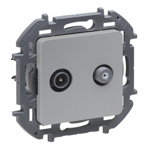 Розетка телевизионная TV-SAT, алюминий, INSPIRIA Legrand 673882