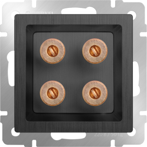 Аудиорозетка, Графит рифленый, Werkel W1185004