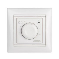 Терморегулятор механический под рамку Valena и Unica, белый, AURA LTC 030