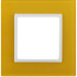 Рамка 1 местная, Желтый, Эра Elegance 14-5101-21