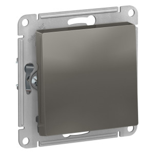 Выключатель 1 кл., 2-полюсный 10А, Сталь, AtlasDesign SE ATN000921