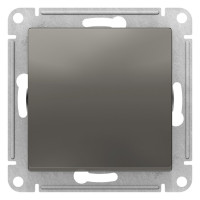 Выключатель 1 кл., 2-полюсный 10А, Сталь, AtlasDesign SE ATN000921