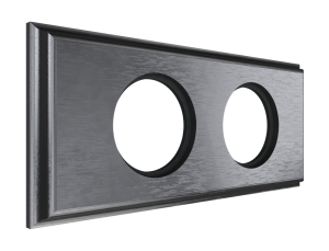 Рамка 2 местная деревянная (внутренний монт.), прямоугольник, Венге, Лахта ТМ МезонинЪ GE70862-36