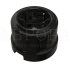 Ретро розетка фарфоровая с 3/К, черный, ТМ МезонинЪ Аврора GE70302-05