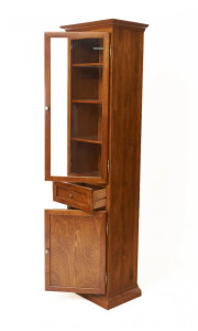 Шкаф-витрина из массива березы Граф Нулин-1, Испанский Орех, TADORNA 157/А-SN