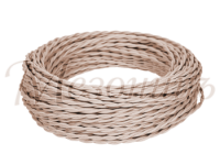 Ретро кабель витой 3x2,5 Бежевый, ТМ МезонинЪ GE70114-15 (1 метр)