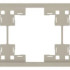 Рамка 5 местная, Латте, Standart Rikett 35850 LT