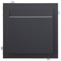 Лицевая панель для выключателя для гостиниц карточного, Черный сатин, Rikett 35731 MB