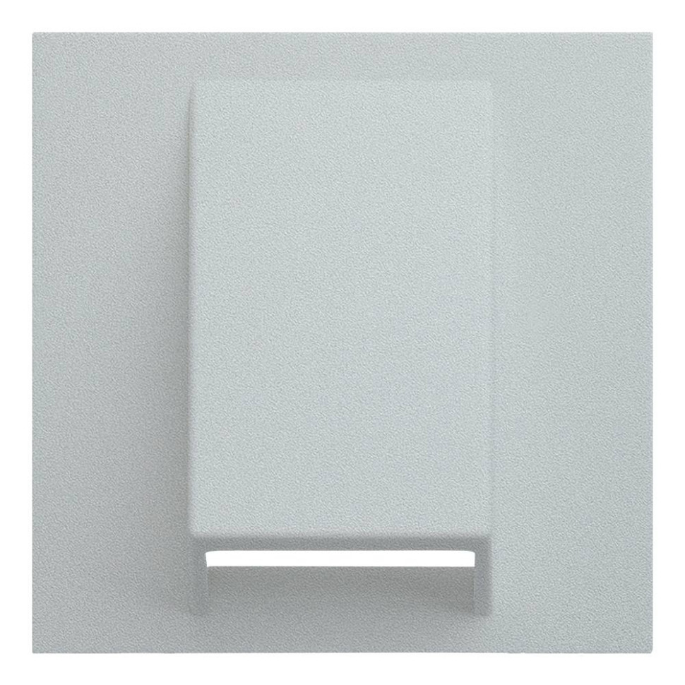 Лицевая панель для вывода кабеля, Серебро, Rikkett 35170 SV