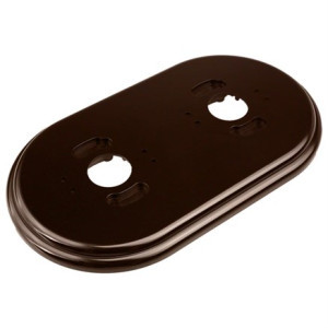 Рамка 2 местная пластик, Коричневый, Jantera JNO.2ON2.PG02