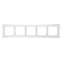 Рамка 5 местная, стекло, Белый матовый, Voltum S70 VLS110502