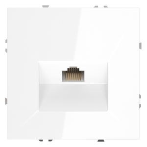 Розетка комп. RJ45 кат.6, Белый матовый, VOLTUM S70 VLS060102