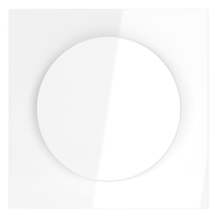 Лицевая панель для диммера поворотно-нажимного, Белый глянцевый, Voltum S70 VLS002001