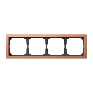 Рамка 4 местная, металл, Медь, ArtGallery SE GAL312504