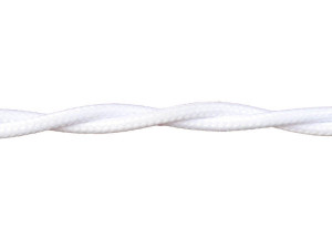Ретро кабель витой 2x1,5 белый (бухта 50 м.), Retrika RP-21501