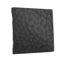 Лицевая панель выключателя 1 кл., Hammer черный, Werkel W1219008