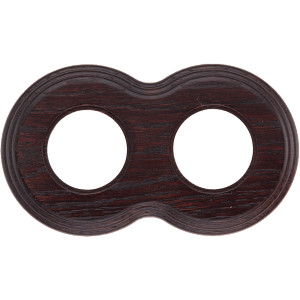 Рамка 2 местная деревянная (внутренний монт.), восьмерка, Венге, Salvador С32ВГ