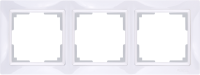 Рамка 3 местная пластик, Белый, Snabb Basic Werkel W0032001