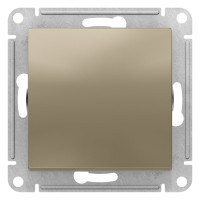Выключатель 1 кл., 2-полюсный 10А, Шампань, AtlasDesign SE ATN000521