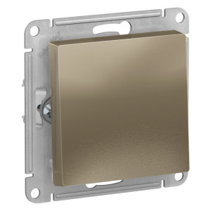 Выключатель 1 кл., 2-полюсный 10А, Шампань, AtlasDesign SE ATN000521