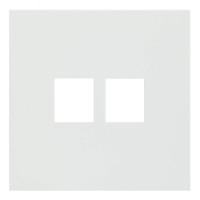 Лицевая панель на механизм 2-ой инф. роз., Белый сатин, Rikkett 35442 MW
