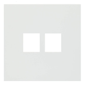 Лицевая панель на механизм 2-ой инф. роз., Белый сатин, Rikkett 35442 MW