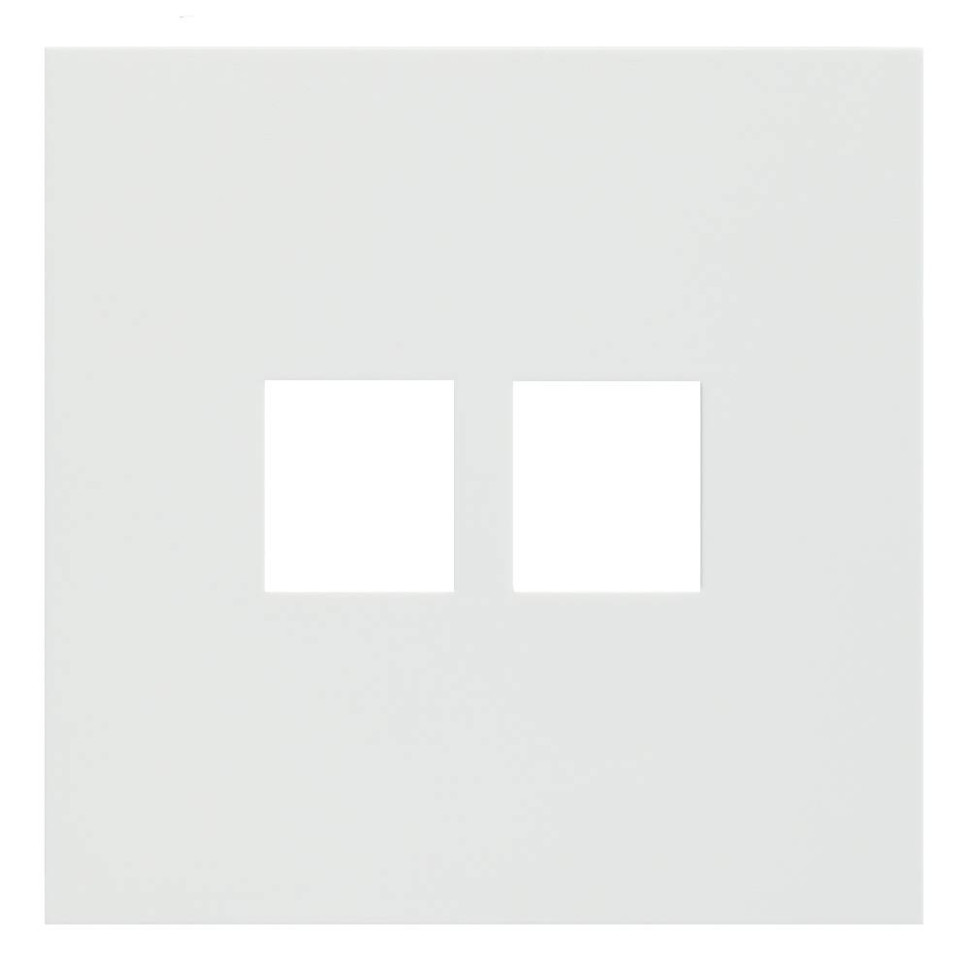 Лицевая панель на механизм 2-ой инф. роз., Белый сатин, Rikkett 35442 MW